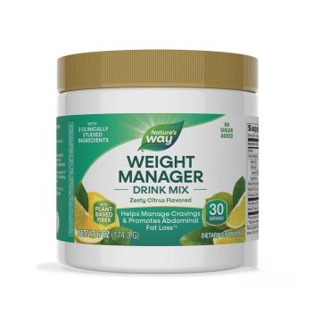 Weight Manager Формула за контрол на апетита, теглото и коремните мазнини, с цитрусов вкус х174.3 г Nature’s Way
