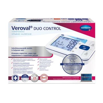 Hartmann Veroval Duo control L Апарат за измерване на кръвно налягане на ръката над лакътя