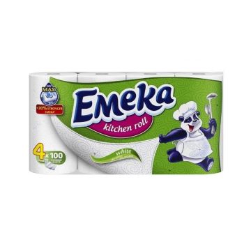 Emeka White Бяла трипластова кухненска хартия х4 броя
