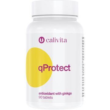 qProtect Антиоксидантен комплекс с Гинко билоба х90 таблетки Calivita