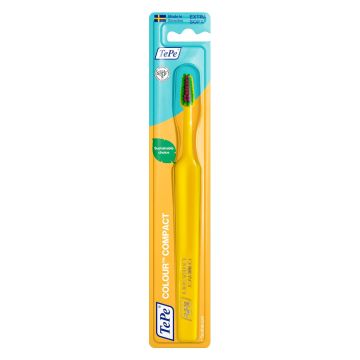 TePe Colour Compact Extra Soft Четка за зъби, жълта