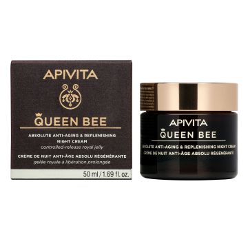 Apivita Queen Bee Възстановяващ нощен крем за лице против стареене x50 мл