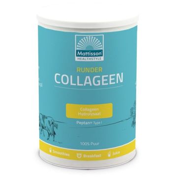 Говежди колаген тип I за красива коса, кожа и здрави стави х300 г Mattisson Healthstyle