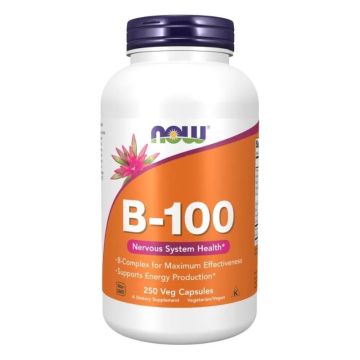 B-100 витамин B комплекс х250 веган капсули Now Foods