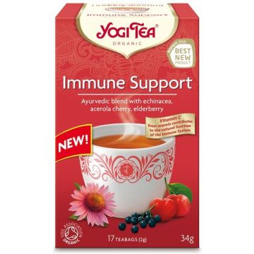 Yogi Tea Immune Support Био Аюрведичен чай за подкрепа на имунната система x17 пакетчета