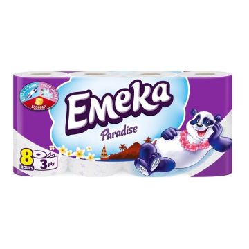 Emeka Paradise Ароматизирана трипластова тоалетна хартия х8 броя