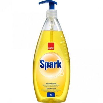 Sano Spark Fresh Lemon Scent Препарат за съдове с аромат на лимон x1 литър
