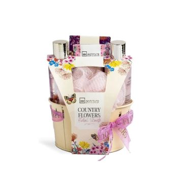 IDC Institute Country Flowers Комплект за тяло с флорален аромат