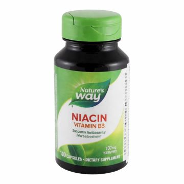 Ниацин 100 мг x100 капсули Nature's Way