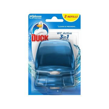 Duck Glade Marine 3in1 Течно тоалетно блокче с аромат на океан x2 броя