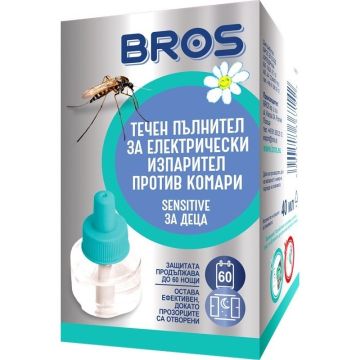Bros Sensitive Течен пълнител за електрически изпарител против комари за деца