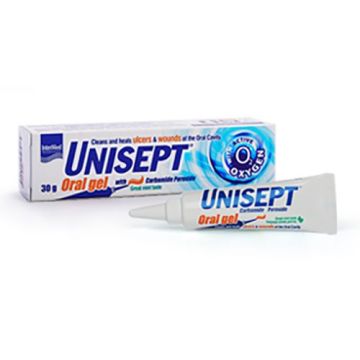 Unisept Гел за уста при язви и рани в устната кухина, с ментов вкус х30 г Intermed