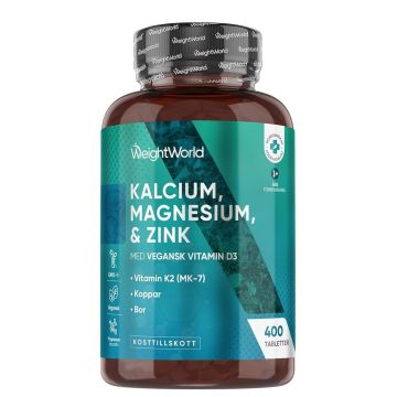 Калций + магнезий + цинк + витамин D3 х400 таблетки Weight World