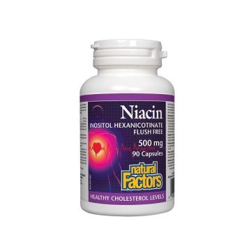 Ниацин инозитол хексаникотинат 620 мг x90 капсули Natural Factors