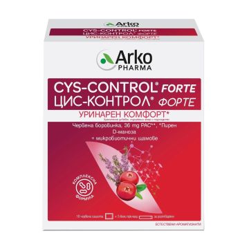 Цис-Контрол Форте за уринарен комфорт х10 сашета + 5 пръчици Arkopharma