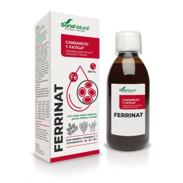Ferrinat Билков сироп с желязо, зеленчуци, плодове и витамини x150 мл, Soria Natural