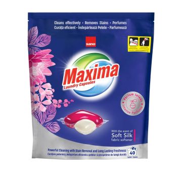 Sano Maxima Soft silk Капсули за пране х40 броя