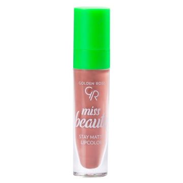 Golden Rose Miss Beauty Течно червило за устни Stay Matte x5.5 мл, 02 Warm Kiss