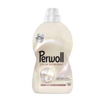Perwoll Color Detergent Гел за пране за светли цветни и бели дрехи х1 л, 20 пранета