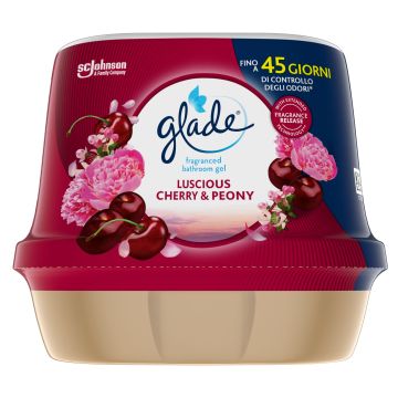 Glade Cherry & Peony Гел ароматизатор за баня x180 мл