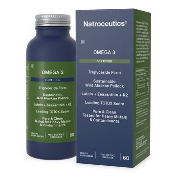 Омега 3 Форте с астаксантин, лутеин и К2 х60 капсули Natroceutics