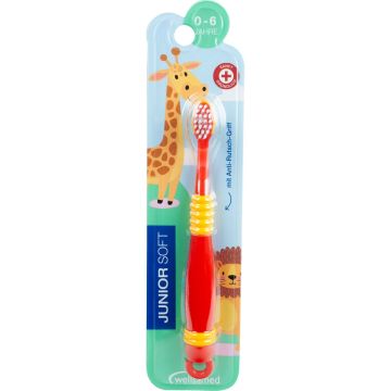Wellsamed  Junior Детска четка за зъби за деца от 0 до 6 години, Soft