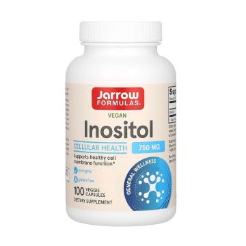 Inositol Инозитол За поддръжка на чернодробната функция и клетъчната детоксикация, 750 мг x100 веге капсули, Jarrow