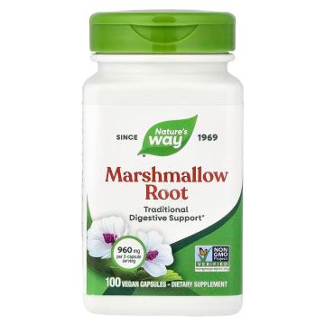 Marshmallow Бяла Ружа за здрави бъбреци 480мг х100 капсули Nature's Way