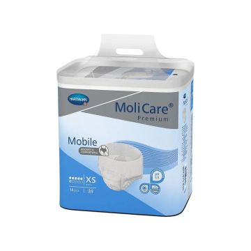 Hartmann MoliCare Mobile Абсорбиращи памперс-гащи за възрастни, 6 капки, ХS x14 броя