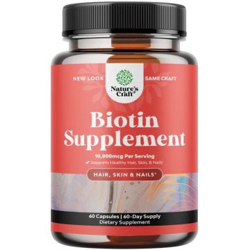 Биотин 10000 mcg х60 капсули Nature's Craft