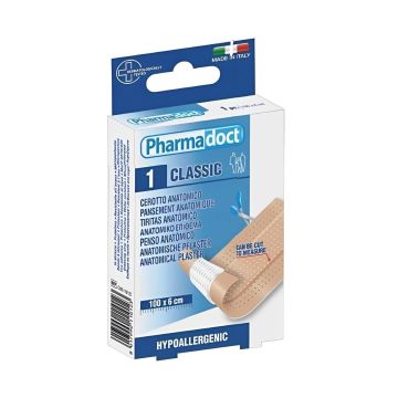 Pharmadoct Classic Миеща се пластир лента, телесен цвят, размер 100х6 см x1 брой