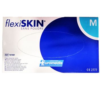 Flexiskin Нитрилни ръкавици без талк, размер М х100 броя