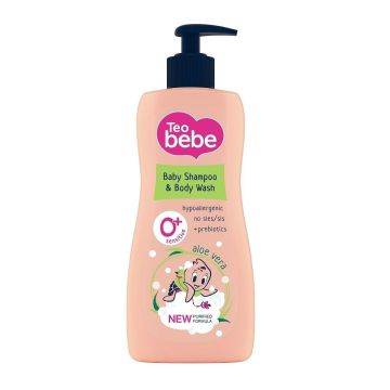 Teo Bebe Бебешки шампоан за коса и тяло с алое х400 мл