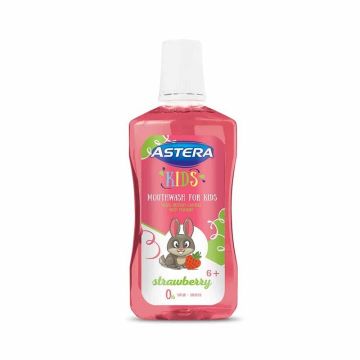 Astera Kids Вода за уста с вкус на ягода за деца над 6 години x300 мл
