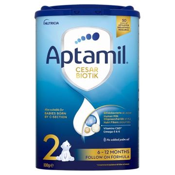Aptamil 2 Cesar Biotik Преходно мляко за кърмачета след 6- до 12-месечна възраст x800 грама