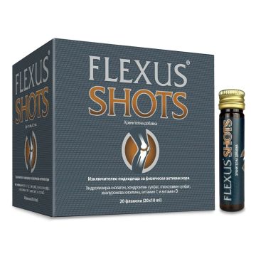 Flexus Shots Шотове за нормалните функции на стави и хрущяли 10 мл х20 флакона Valentis