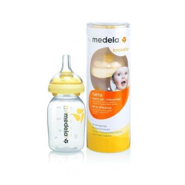 Medela Calma Шише за хранене с биберон x150 мл - 008.0124