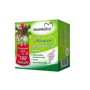 Комплекс Колаген и зеленоуста мида за здрави стави х160 капсули MaxMedica