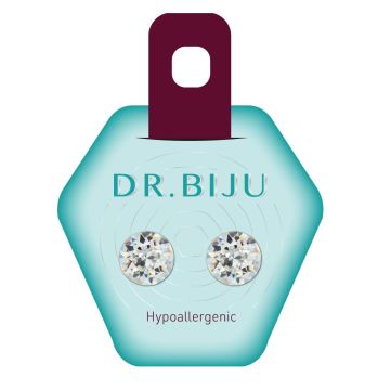 Dr.Biju Хипоалергенни обеци Xiri Crystal 10 mm, DXI100C001