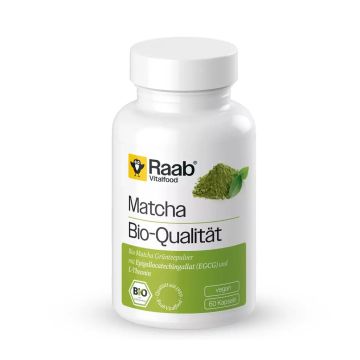 Био матча зелен чай Mощна антиоксидантна защита на организма x60 капсули Raab Vitalfood