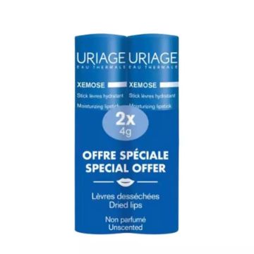 Uriage Xemose Хидратиращ стик за устни 2х4 грама