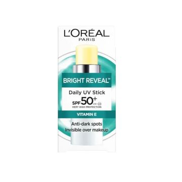 Loreal Bright Reveal Daily UV Слънцезащитен стик за лице против тъмни петна SPF50+  х9 мл