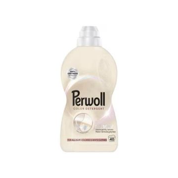 Perwoll Color Detergent Гел за пране за светли цветни и бели дрехи х2 л, 40 пранета