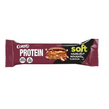 Corny Soft 30% Protein Протеинов бар с лешник и нуга х45 грама