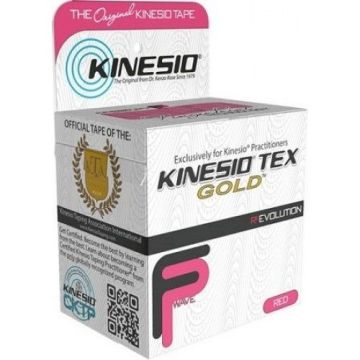 Kinesio Tex Gold Терапевтична лента Червена 5см х 5м