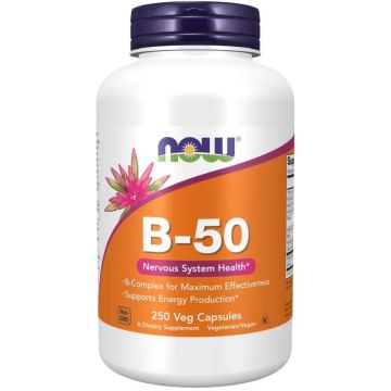 В-50 Витамин B комлекс х250 капсули Now Foods