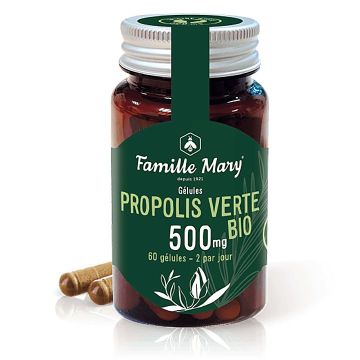 Био зелен прополис 500 мг х60 капсули Famille Mary