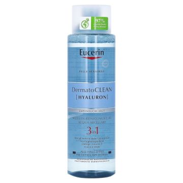 Eucerin DermatoClean Hyaluron 3в1 Мицеларна вода за почистване на лице x400 мл