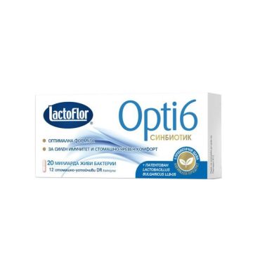 Лактофлор Opti 6 Синбиотик за силен имунитет x12 капсули