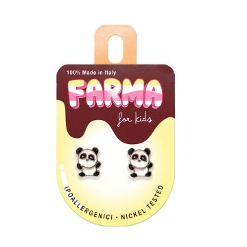 Farma Bijoux Детски обици, панда, PS970